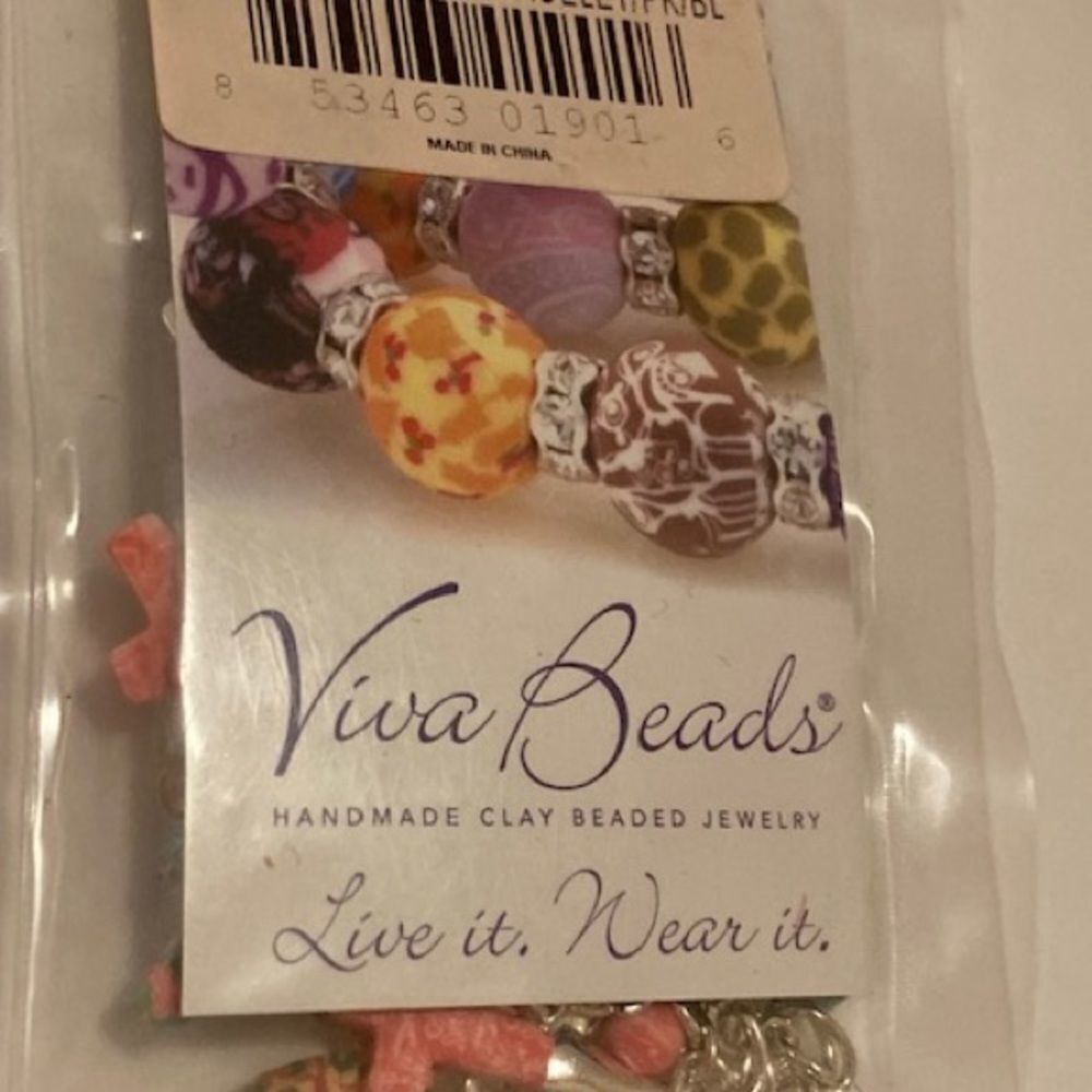 NEW SEALED Lot of 2 Cluster Cross Bracelets by Viva Beads - Picture 5 of 9